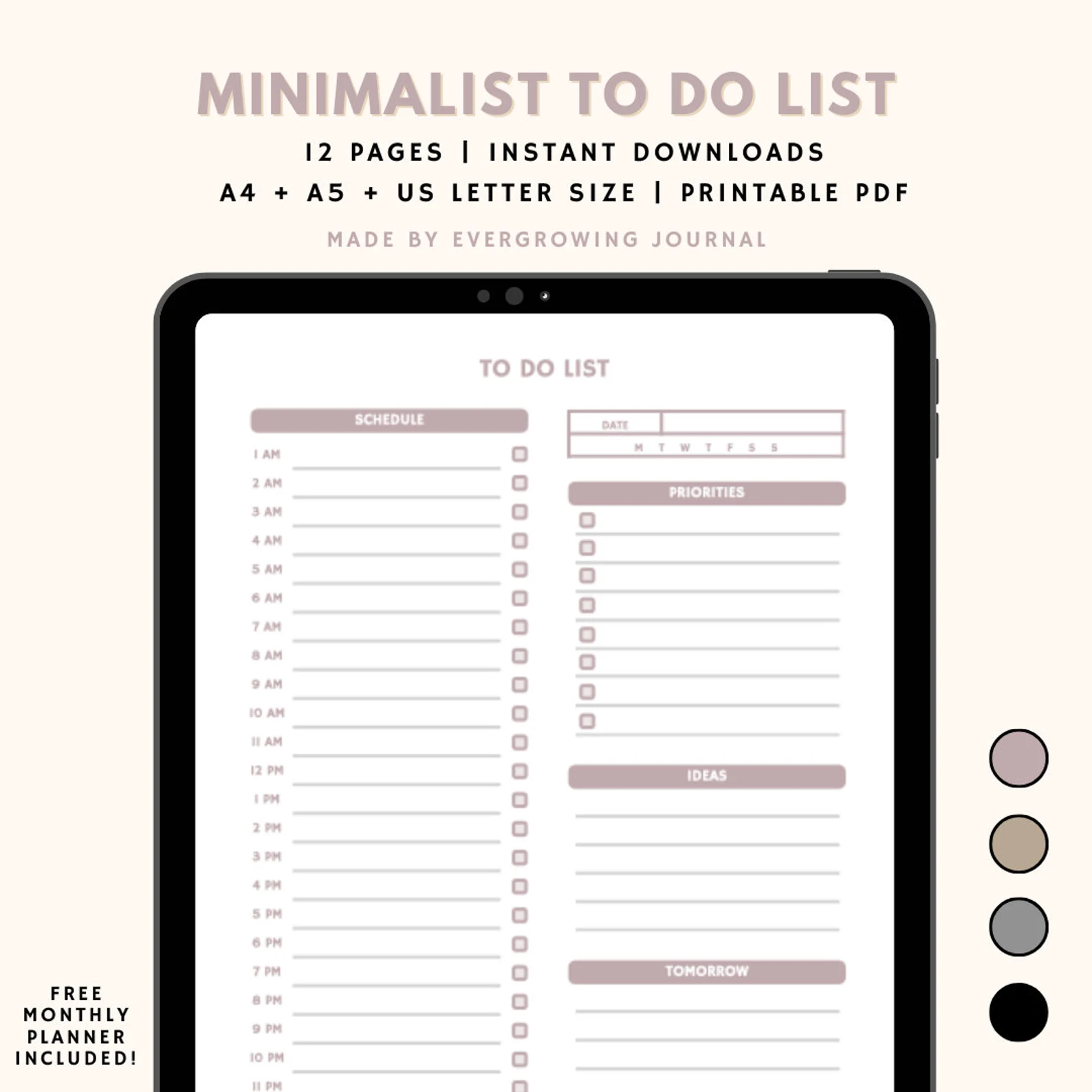 Minimalist To-Do List